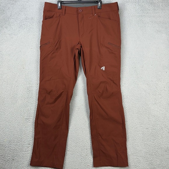 Eddie Bauer First Ascent Mens‎ Cargo Hiking Pants 38X34 Rust Brown Outdoor NEW - Picture 1 of 10